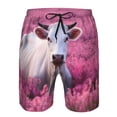 thumbnail image 3 of Balery Flower Field Cow Traje de Baño Estilo Hawaiano para Hombre, Shorts de Secado Rápido con Bolsillos-X-Large, 3 of 6