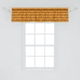 thumbnail image 2 of Ambesonne Animal Window Valance, Bicolour Animal, 42" x 12", Marigold Brown, 2 of 3