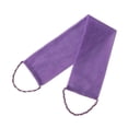 thumbnail image 3 of Paño exfoliante corporal para limpieza profunda con asas de malla densa para baño Púrpura, 3 of 8