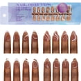 thumbnail image 2 of 3 in 1 X Coat Tips 14 Sizes Pre-Colored Fake Nail Extensions French Nail Tips, 2 of 10