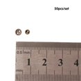 thumbnail image 5 of 50pcs 2-Holes 3/4mm Metal Sewing Buttons Round Buttons Doll Button DIY Handmade Ornament Buttons Apparel Sewing Accessories BROWN 4MM, 5 of 8