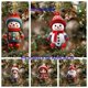 thumbnail image 2 of Colgante de árbol de Navidad con muñeco de nieve de Papá Noel y dibujos animados de acrílico 2D, adorno colgante bonito para Navidad, regalo de Año Nuevo 2025 para el hogar, 2 of 5