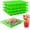 2 Pack Green ice tray with lid, variant on 4 Pack Mini Ice Cube Trays with Lid, Easy Release Stackable for Mini Fridge