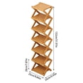 thumbnail image 3 of MKHSQHDG Today's Deals Tier Foldable Shoe Rack Organizer Shelf Space Saving Storage for Entryway Closet Bedroom Corner, 3 of 5