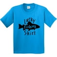 thumbnail image 3 of Inktastic Lucky Fishing Shirt Fish Youth T-Shirt, 3 of 5