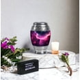 thumbnail image 6 of JAGASY Pink Galaxy Stars Urn for Child - Black Small Urn for Human Ashes Keepsake - Tiny Funeral Urns for Boy & Girl - Memorial Cremation Urns for Siblings - (3 Inch), 6 of 7