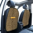 thumbnail image 2 of Leopard print brown Mats Back Seat Protectors, Car Seat Protector Vehicle Organizers Waterproof Cover Back Seat Cover for Kids with 3 Storage Pockets 2 Pack, 2 of 5
