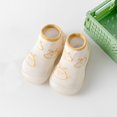 thumbnail image 2 of Otqutp Toddler Sneakers Spring/summer Mesh Breathable Baby Shoes and Socks Comfortable Non Slip Baby Rubber Soled Socks and Shoes(Yellow,2-2.5 Years), 2 of 4