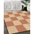 thumbnail image 2 of Ahgly Company Indoor Square Patterned Bright Orange Area Rugs, 4' Square, 2 of 6