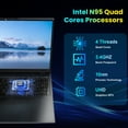 thumbnail image 6 of Jumper 17.6" Windows 11 Laptop, 16GB DDR4 640GB Storage Laptop Computer, 4-Core Intel N95 Processor(Up to 3.4GHz), 100% sRGB, Backlit Keyboard, 1yr Office 365 Free, Black, 6 of 9