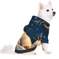 thumbnail image 2 of Fotbe Starry Sky Sleep White Bear Sudadera con Estampado para Perros Pequeños – Suéter con Capucha para Mascotas, Tela Suave de Forro Polar con Bolsillo-X-Large, 2 of 7