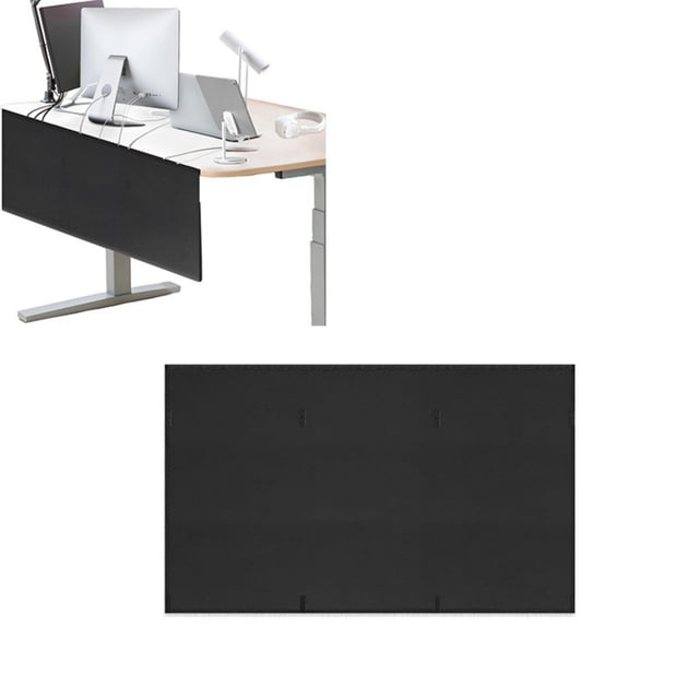 Under Desk Privacy Screen With Management Home Organizer For Computer Wires And Desk For Workspace