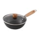 thumbnail image 5 of Sartén Wok antiadherente Cocina de Inducción General Cocina Wok Gas sin recubrimiento Cocinar en ebullición Sartén para freír Wok de fondo plano, 5 of 8