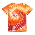 thumbnail image 3 of Aideaone Boys Girls Tie Dye Shirt Hippies Senior Rainbow Tees T Shirts for Kids 4-14 Years, 3 of 8