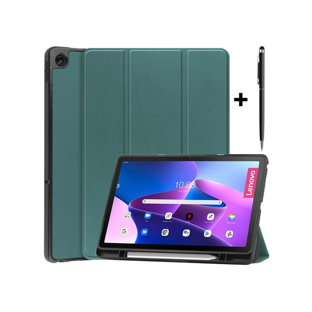 Case for Lenovo Tab M10 Plus 10.6 Inch 2022 3rd Gen with Pen Holder, Slim Stand Hard Back Shell Protective Smart Cover Case for Lenovo Tab M10 Plus 10.6" 2022 Release with Universal Stylus Pen
