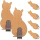 thumbnail image 1 of 6 ganchos autoadhesivos para toallas, ropa, decorativos con forma de gato, de acero inoxidable, para baño y cocina., 1 of 6