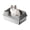 Gray 60*40*27CM, variant on Odor Resistant High Walls - Extra Large Stainless Steel Cat Litter Box with Lid for Big Cats - High Sided, Leak-Proof, Easy Clean, Enclosed, Non-Stick Tray - 60x40x27cm, White