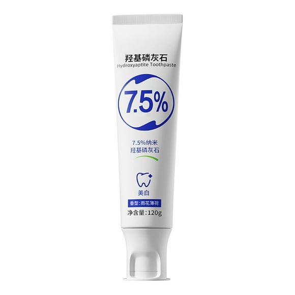 Whitening Toothpaste, Hydroxyapatite Toothpaste for Fresh Breath & Reduced Tooth Stains, Teeth Whitening Paste with Hydroxyapatite, Enamel Safe White Toothpaste, 120g Oral Care