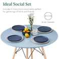 thumbnail image 4 of Set de comedor Best Choice Products Compact Mid-Century 5-P Blue, 4 of 7