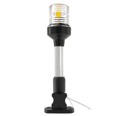 ISURE MARINE Boat Black Nylon 12V LED 9" Fold Down Navigation Light Yacht Stern Sailing Signal Lamp Marine Accessories