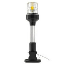 ISURE MARINE Boat Black Nylon 12V LED 9" Fold Down Navigation Light Yacht Stern Sailing Signal Lamp Marine Accessories