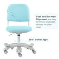 thumbnail image 2 of Ergonomic Kids Desk Chair, Child's Children Student Study Office Computer Chair, Adjustable Height and Seat Depth, W/Slipcovers, Detachable Footrest and Lumbar Support (Blue, W/Chair Slipcovers), 2 of 5