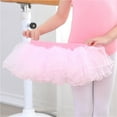 thumbnail image 2 of Tutu Skirt Girls Elastic Ballet Dance Skirts 4 Layers Tulle Tutu, 2 of 6