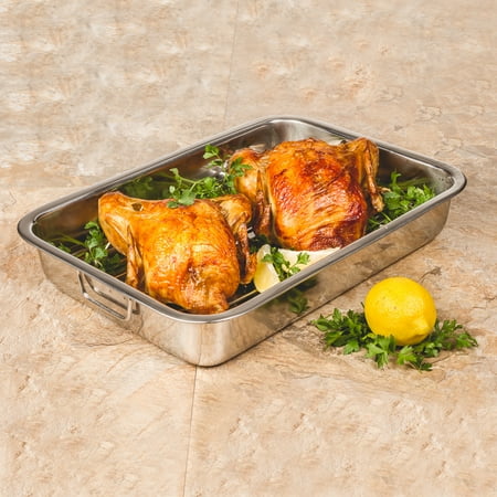 MW - Stainless Steel Lasagna/Roasting Pan (PPD816)(MW2029) - (Best Stainless Steel Baking Pans)