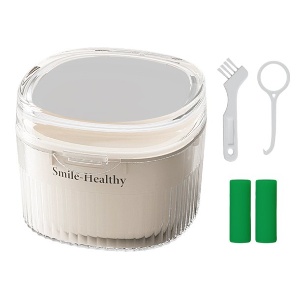 Remojo La Caja Almacenamiento Cubierta Dental Invisible (estilo 4)