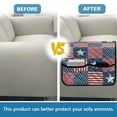 thumbnail image 5 of TSOVTHRID American Flag Grid Print Sofa Arm Cover Soft Couch Arm Protector, Arm Cover for Recliner, Furniture Protector for Leather Sofa Couch 4th of July Patriotic Living Room Decoration, 5 of 8