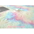 thumbnail image 6 of Colorful Rainbow Fluffy Shag Runner r Rug Pink Plush Carpet for Kids Girls Living Room Bedroom Decor Nursery Multicolor Area Rug, 6 of 6