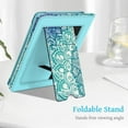 thumbnail image 4 of Fintie Stand Case for 6.8" Kindle Paperwhite (11th Generation 2021) ＆ Kindle Paperwhite Signature Edition - Premium PU Leather Sleeve Cover with Card Slot and Hand Strap, Emerald Illusions, 4 of 8