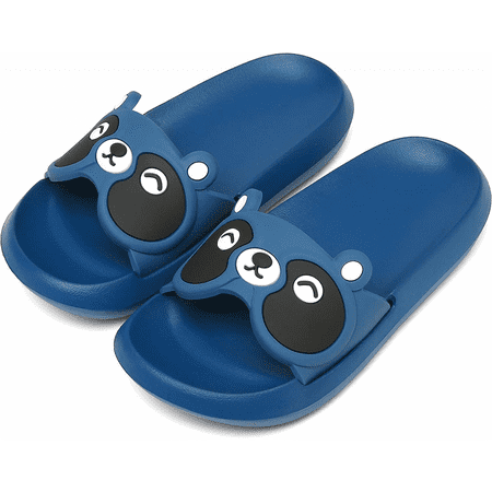 

Wish Boys Girl Cloud Shark Slides Non-Slip Novelty Open Toe Sandals Extremely Comfy Cushioned Thick Sole Cute Cartoon Shower Slippers Indoor & Outdoor Blue Size: 200 S683