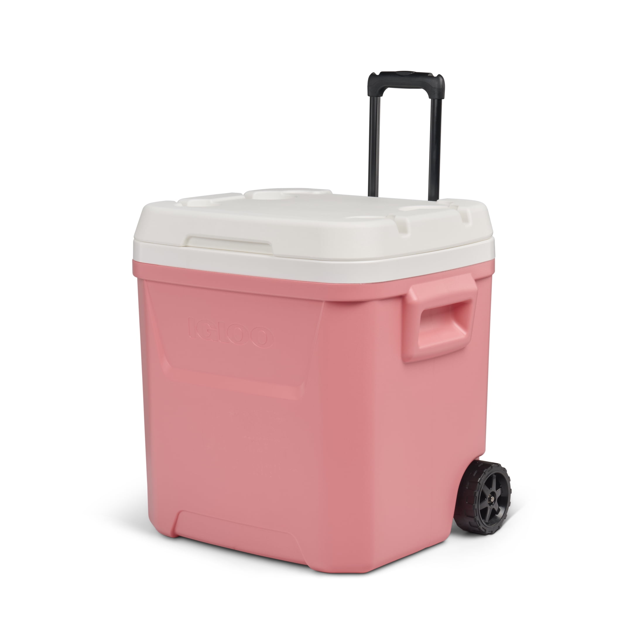 Igloo 60 QT Laguna Ice Chest Cooler with Wheels, Coral Pink