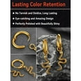 thumbnail image 6 of FaithHeart Snake Dangle Hoop Earrings for Women Men Drop Python Snake Animal Earrings Huggie Hoops Hypoallergenic Gold Plated Ear Jewelry Gift for Daughter Birthday Christmas, 6 of 9
