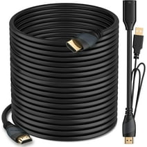 GearIT High Speed HDMI Cable In-Wall CL3 Rated with Signal Booster, 100ft