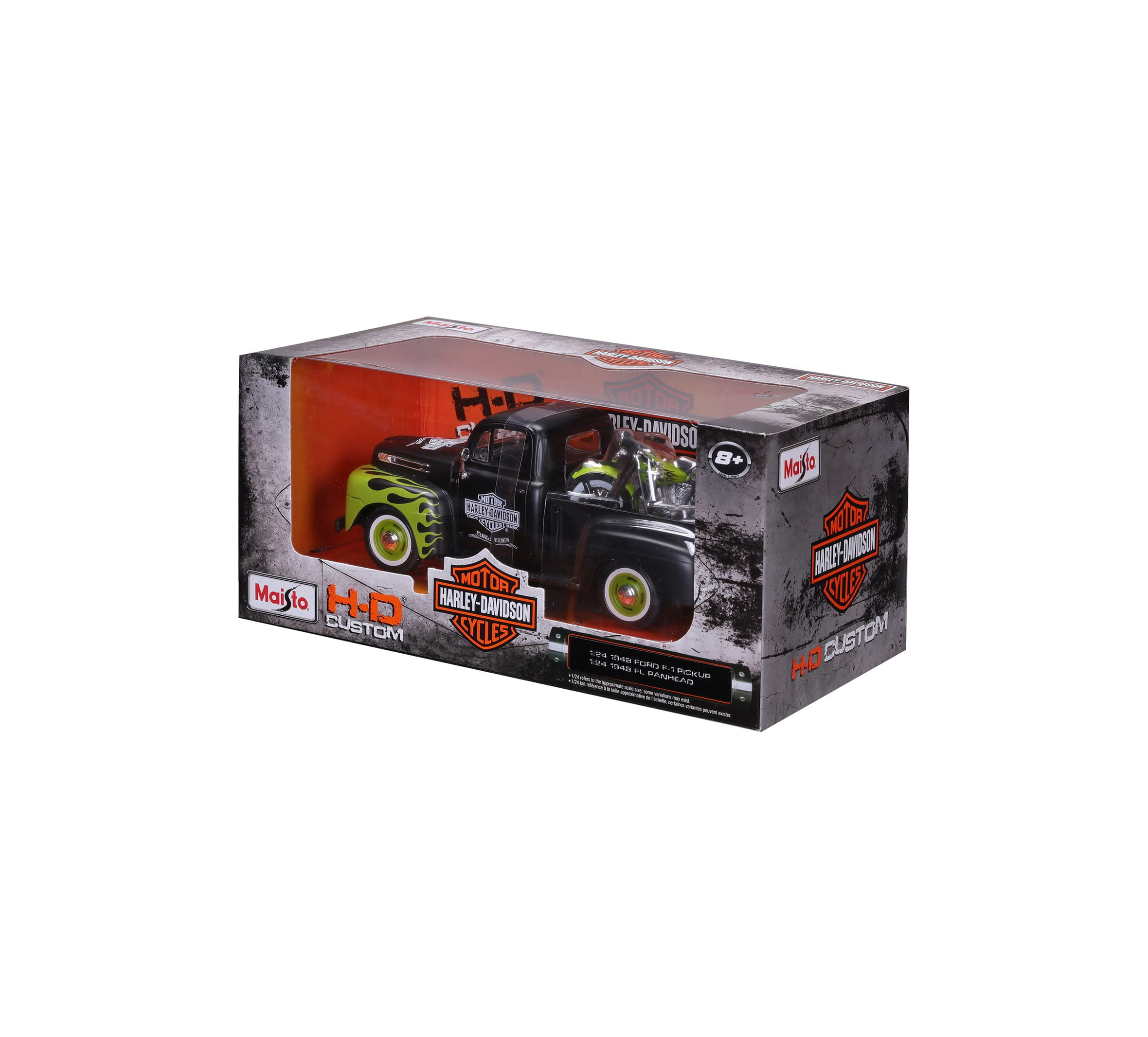 1:24 H-D '48 FL Panhead + '48 Ford F-1 Pickup - Walmart.com