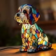thumbnail image 6 of FeiFu Small Dog Lamp,Vintage Stained Resin Tabletop Night Light,3D Cute Puppy Table Lamps,Gift for Lovers Home Decor, 6 of 9
