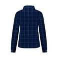 thumbnail image 5 of 2024 Autumn and Winter Fashion Plaid Jackets for Womens Plus Size Long Sleeve Plaid Shirt Tunic V-Neck Casual Pullover Blouses Tops, 5 of 6