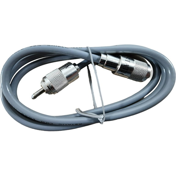 Astatic A8X3 CB / HAM Radio 3 Foot RG8X Antenna Coaxial Cable w/ PL259's - Bulk