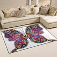 thumbnail image 2 of SKYSONIC Lightweight Soft Area Rugs Vivid Colorful Butterfly Floor Mat for Kids Playing Room Hardwood Floor Living Room Nursery Rugs, 60x39 in, 2 of 6