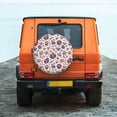 thumbnail image 6 of Naloa rock Skull record Retro PVC Leather Spare Tire Wheel Cover for Car Truck SUV Camper Trailer Universal Fit many size14 inch, 6 of 6