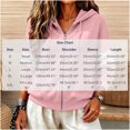 thumbnail image 7 of LUVDA Stripe Sleeve Zip Up Hoodie for Women Athletic Sweatshirt with Kangaroo Pocket Casual Loose Fit Top, 7 of 7