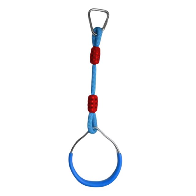 Anillas de gimnasia para niños, agarre cómodo, anillas de ejercicio, fácil instalación. Azul