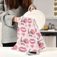 thumbnail image 6 of Soft Absorbent Reusable Kitchen Towels, Set of 4|28x18 in, Heart and Rose and Lips Dining Kitchen Living Room Tea Towels Dish Towels Decorative Towels Washcloth Gift, 6 of 7