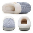 thumbnail image 3 of OAVQHLG3B Ladies Memory Foam Slippers Non-slip Rubber Bottom Ladies Home Slippers Warm Plush Lining Bedroom Comfortable Home Shoes, 3 of 4