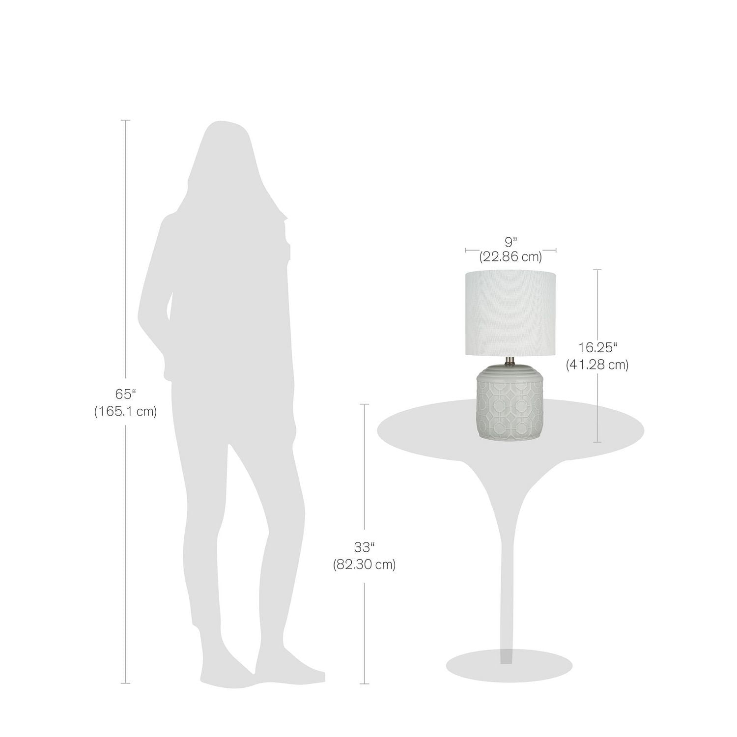 Lampe de table Hometrends en céramique émaillée vert pâle