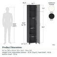 thumbnail image 6 of Kendall 16" Utility Storage Cabinet, White, 6 of 9