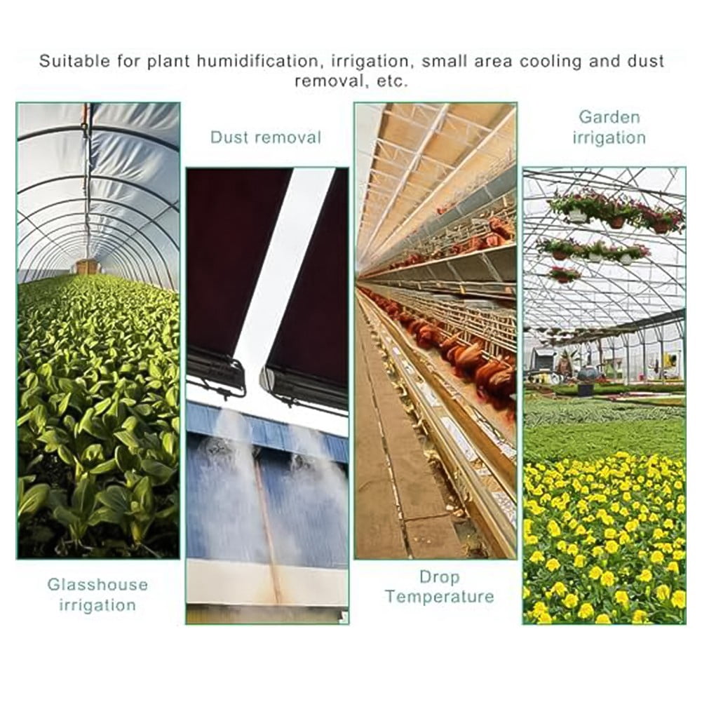 10m Garden Irrigation Hose Kit: Efficient Misting & Drip System for Plants