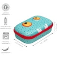 thumbnail image 3 of ZIPIT Pencil/Storage Beast Box, Hard Shell, 8.2" x 5" x 3.15", Monster Face, Blue Pattern (ZBB-BP), 3 of 5
